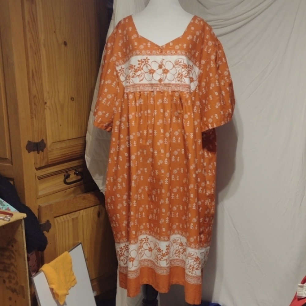 Fab Anthony Richards muumuu lounger dress, sz 4X